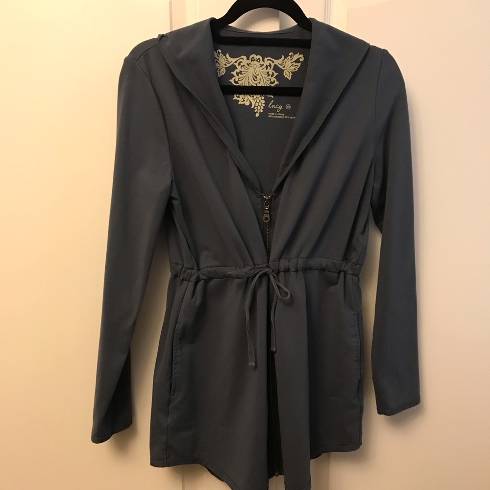 Lucy Zip Front Sweat Jacket